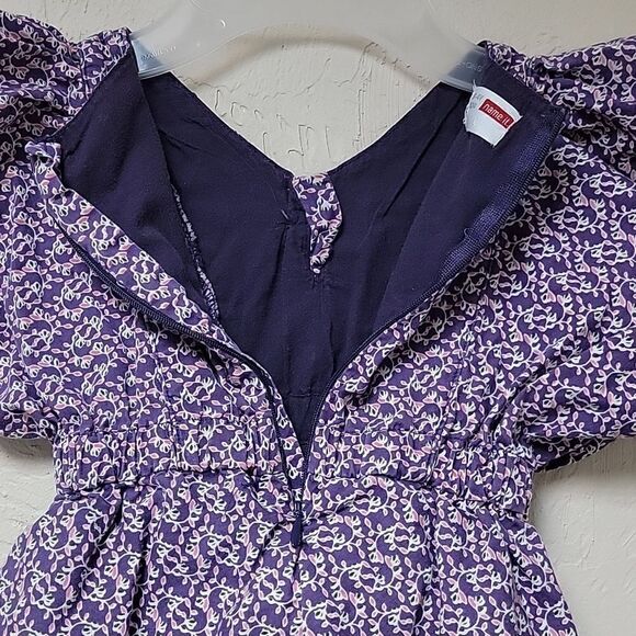 NAME IT LILAC PURPLE FLORAL SLEEVELESS DRESS, SIZE 3-4 YEARS - Picture 7 of 9
